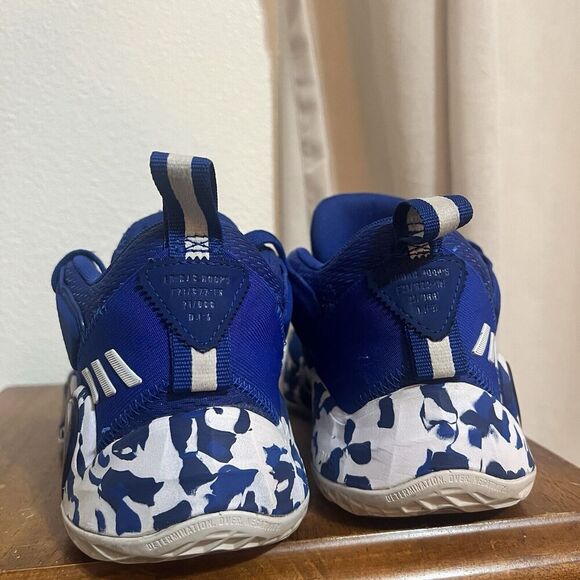 NWOT Adidas D.O.N. Issue 3 Kansas City Jayhawks NCAA Basketball Shoe Blue 5.5 - Picture 9 of 13